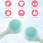 HINZIC 2 Pack Silicone Manual Facial Cleansing Brush, Skin Friendly Waterproof - Image 7