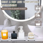 4PCS Stone Drying Trays for Bathroom Sink, Water Absorbing Stone Tray, Water - Image 7