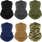 Fuinloth Neck Gaiter, 6 Pack Cooling UV Protection Bandana Face Mask Gator Scarf by fuinloth