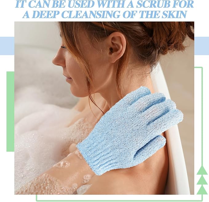 Ramede 30 Pair Exfoliating Glove Double Sided Exfoliating Bath Gloves Pack - Image 3