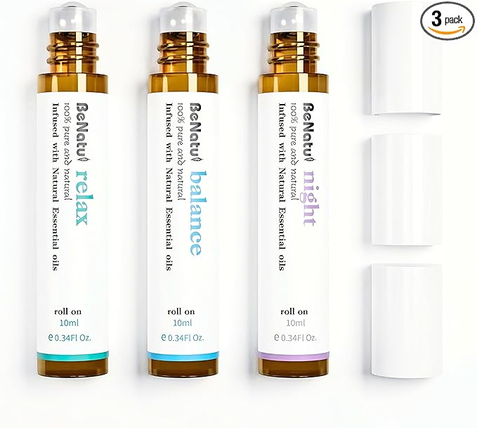 Essential Oil Set, Aromatherapy Roll On Blends by benatu