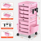 TASALON Pink Lockable Salon Cart - Image 6