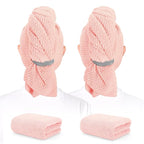 BEoffer 2 Pack Microfiber Hair Towel by BEofferDirect