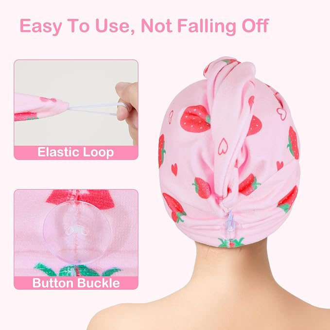 FIOBEE Microfiber Hair Towel Wrap - Image 5
