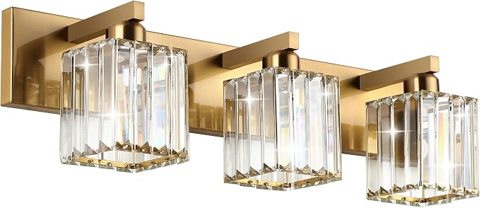 Aipsun Bathroom Vanity Light Fixtures Crystal Vanity Lighting Fixtures Brass 3 by Aipsun