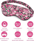 OLESILK 100% Natural Mulberry Silk Sleep Eye Mask Block Out Light, Fashion - Image 6