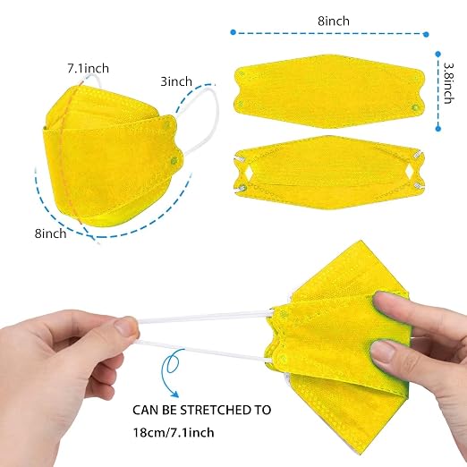 Borje KN95 Face Masks 50 Pack, Breathable Comfortable and Disposable KN95 Mask - Image 5