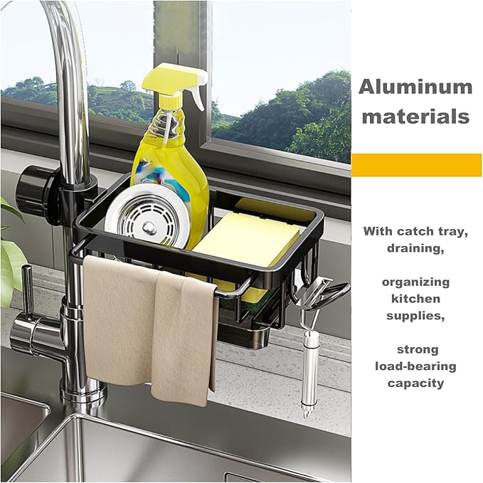 Sink Organizer Rack for Kitchen and Bathroom, 2025 New Stainless Steel - Image 2