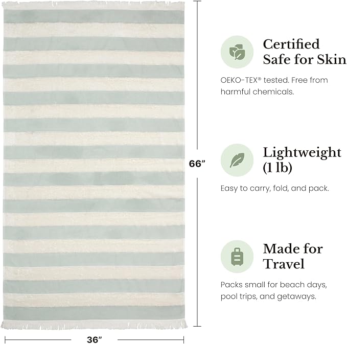 Lightweight Turkish Beach Towel - Image 5