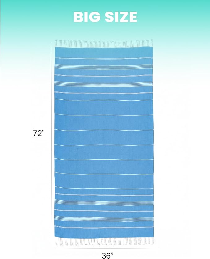 Turkish Beach Towels Gym Towel Camping Blanket Xl Large Big Size Sandfree - Image 4