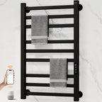 ENZE Smart Heated Towel Rack, 9-Bar Wall-Mounted Electric Towel Warmer 230W by ENZESMART