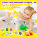 Bath Bombs for Kids with Surprise Inside, Organic Colorful Bubble Bath Fizzy - Image 4