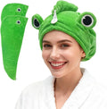 2-Pack Frog Hair Turbans, Super Absorbent Microfiber Hair Towels by Unknown
