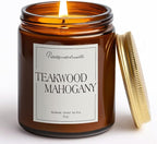 Mahogany & Teakwood Highly Scented Candles by Unknown