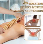 Liitrton Manual Wooden Fascia Massage Roller Trigger Points - Image 3