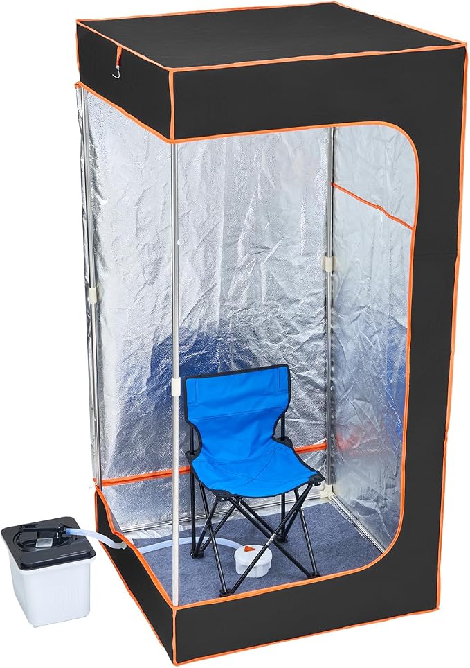 Happybuy Portable Steam Sauna Tent Full Size, Visible Window, Home Spa Sauna by Happybuy