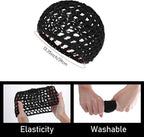 WLLHYF Wig Cap Thick Long Hair Caps Adjustable Net Mesh Braided Weaving Making - Image 4