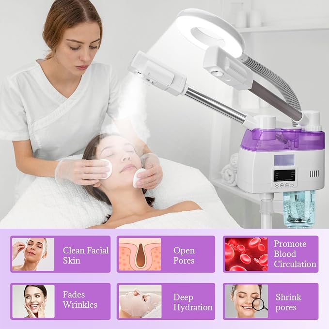 3 in 1 Facial Steamer, Professional Facial Steamer - Image 9