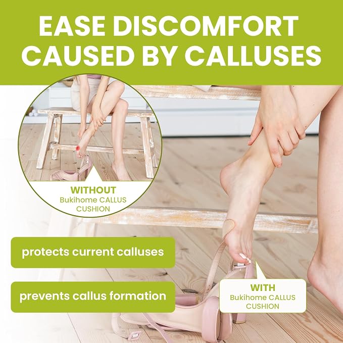 Bukihome Extra Thick Callus Remover, Felt Callus Pads, Protect Calluses from - Image 5