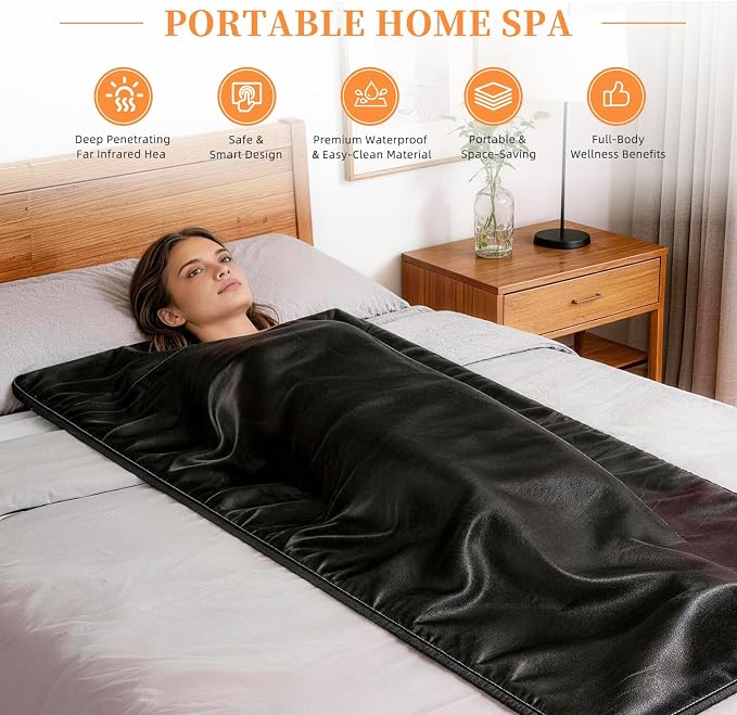 Portable Infrared Sauna Blanket, Sauna Bag - Image 6