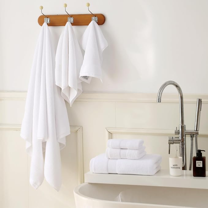 27x55 Bath Towel100 Percent Cotton 650GSM Luxury Super Soft Absorbent Bathroom - Image 4