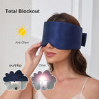 100% Mulberry Silk Sleep Mask for Women & Men Beauty Sleep, Adjustable - Image 4