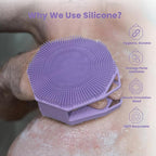 iTokGoK® Premium Silver-Infused 2 in 1 Silicone Body Scrubber, Double-Sided - Image 4