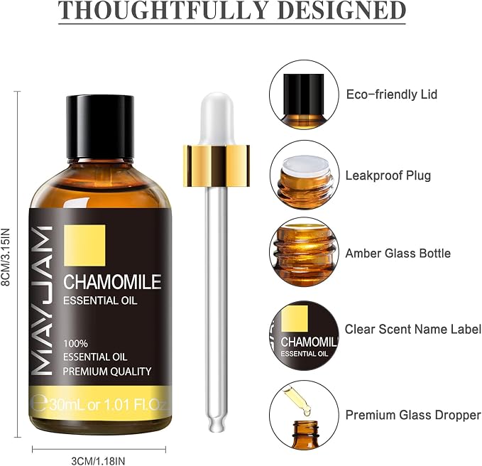 Chamomile Essential Oil, MAYJAM Premium Pure Essential Oils - Image 6