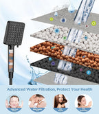 MakeFit Filtered Shower Head Black - Image 5