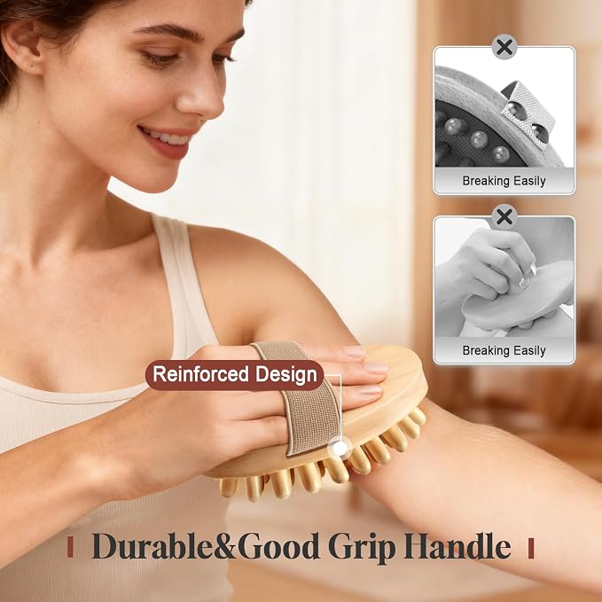 2 PCS Meridian Massage Brushes, Wood Therapy Massage Tools - Image 6