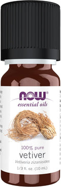 NOW Essential Oils, Vetiver Oil, Woodsy Aromatherapy Scent, Steam Distilled by NOW