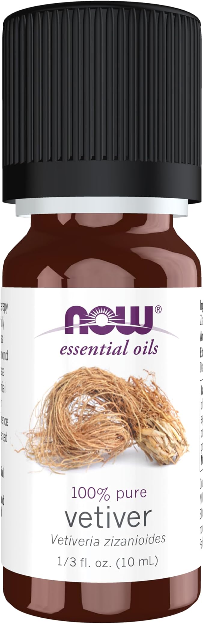 NOW Essential Oils, Vetiver Oil, Woodsy Aromatherapy Scent, Steam Distilled by NOW