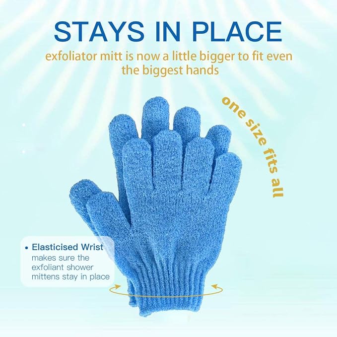 ATB 4 Pairs Exfoliating Gloves - Image 3