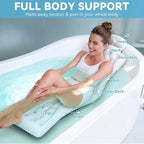 Full Body Bath Pillow for Bathtub RUVINCE Ergonomic Luxury Bathtub Pillow - Image 2