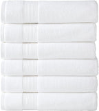 Modern Threads Hotel Collection 6-Pack 100% Ring Spun Cotton, Highly Absorbent by ModernThreads