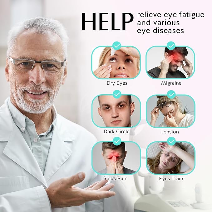 YFONG Heated Eye Mask, Warm Eye Compress Mask - Image 2