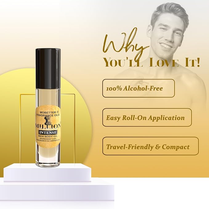 MOBETTER FRAGRANCE OILS 1 Millionth of a Second Intense Men Cologne Body Oil - Image 3
