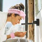 Pink Spa Headband and Wristband Set - Image 2