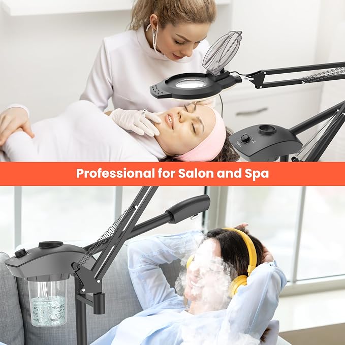TASALON Professional 2-in-1 Facial Steamer, Ozone Face Steamer - Image 7