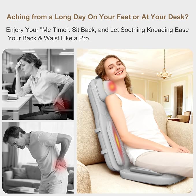 Rainwolf Shiatsu Neck and Back Massage Cushion - Image 4