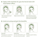 Gua Sha Facial Tools, Natural Jade Guasha Tool - Image 5