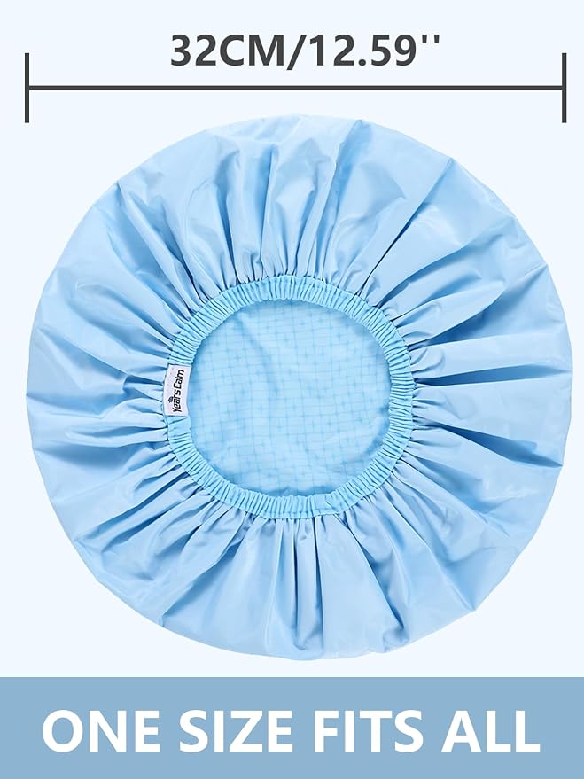 Years calm Shower Caps for Women Reusable Waterproof, Double Layer Waterproof - Image 5