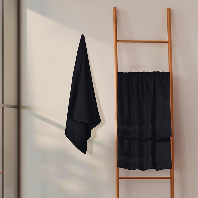 GLAMBURG Premium Cotton 4 Pack Bath Towel Set - Image 4