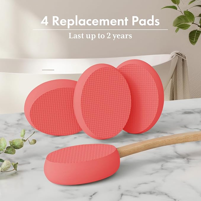AmazerBath Lotion Applicator for Back, 4 Replacement Pads - Image 6