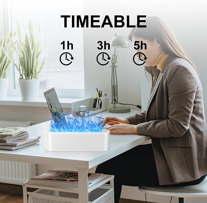 Flame Air Aroma Diffuser Humidifier, Upgraded 7 Flame Colors Aromatherapy Aroma - Image 4