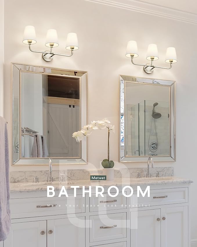 Bathroom Light Fixtures, Brushed Nickel Vanity Lights - Image 5