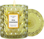 Chloefu LAN Fir & Cedarwood Scented Holiday Candle Christmas Gift, Festival by ChloefuLANScentedCandles