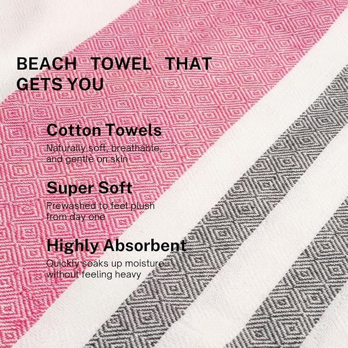 Cotton Turkish Beach Towel - Image 3