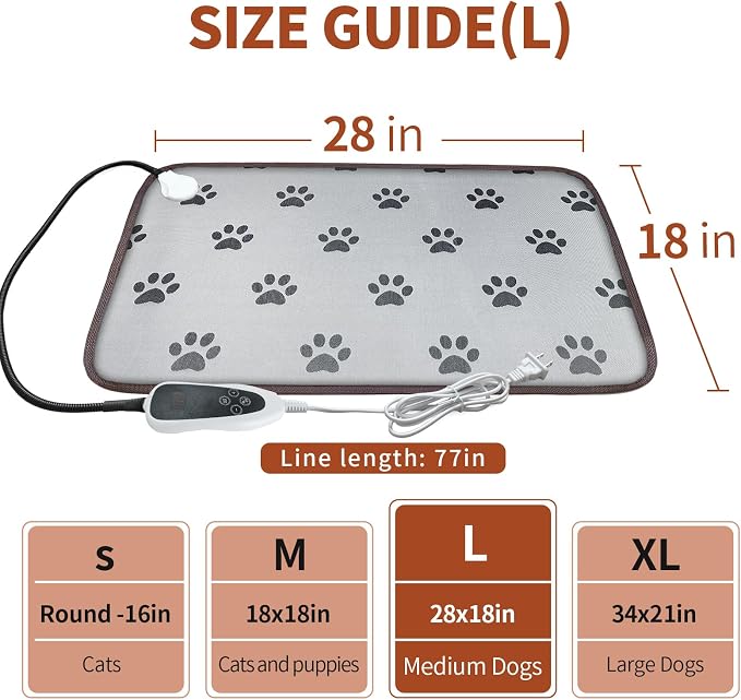GOLOPET Dog Heating Pad 28x18in - Image 2