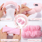 Zkptops Spa Headband for Washing Face Wristband Sponge Makeup Skincare Headband - Image 5